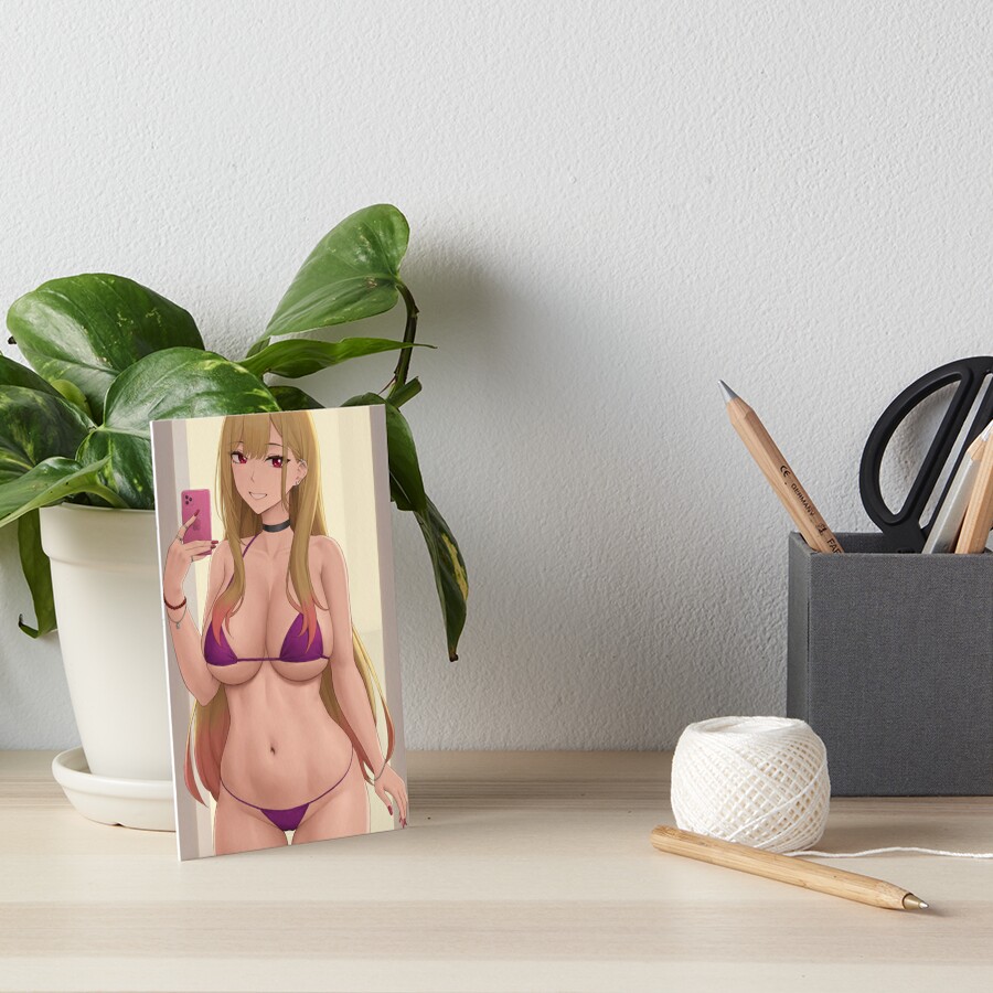 Selfie Marin Kitagawa In Bikini Swimsuit Art Board Print For Sale By Waifushentai Redbubble
