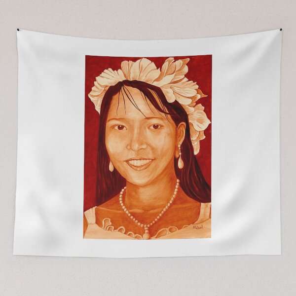 Item preview, "Maribel" original signed acrylic portrait painting on canvas designed and sold by Michael Arnold.