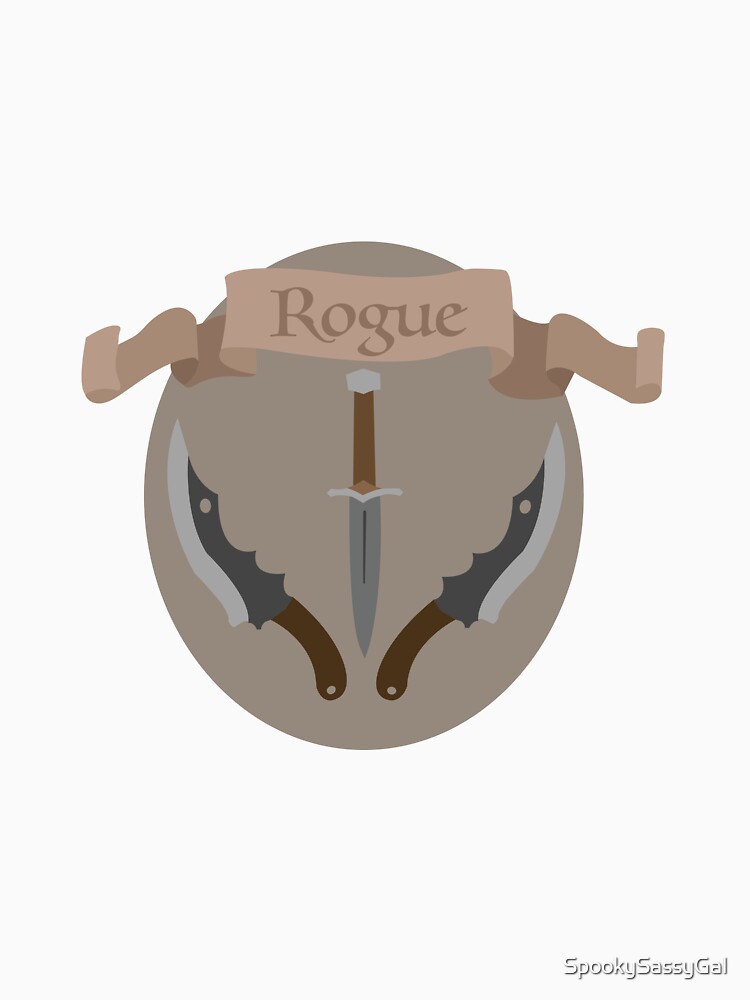 Download "DND - Rogue Emblem" T-shirt by SpookySassyGal | Redbubble