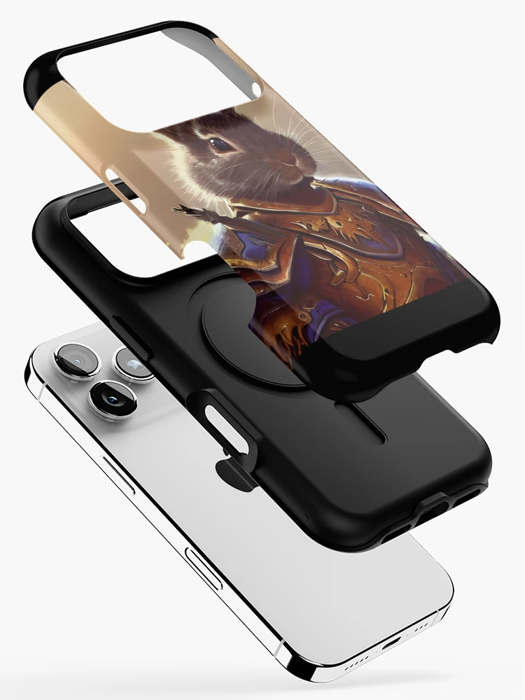 Thumbnail 2 of 4, iPhone Case, AI Generated Art, War Rabbit designed and sold by RabbitHoleMI.