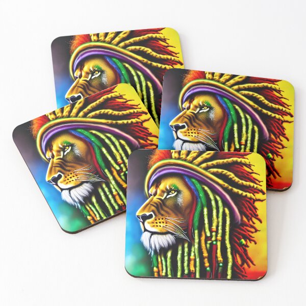 Item preview, Colorful Rasta Lion Digital Art  designed and sold by Design Den.