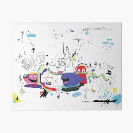 On The Street Art Board Print