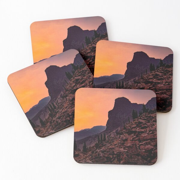 Item preview, Canadian Mountains Sunset Blooms designed and sold by nbrandsberg.