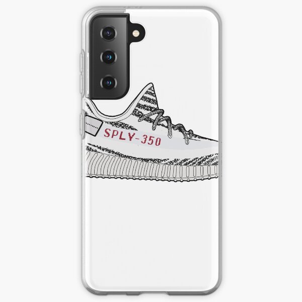Yeezy 350 Boost Zebra Minimalist Illustration Coque souple Samsung Galaxy
