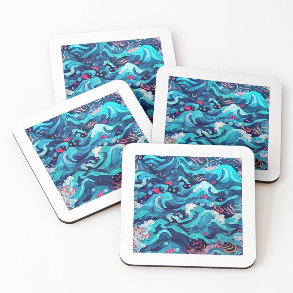 Item preview, christmas ocean painted texture designed and sold by Jenslemmens.