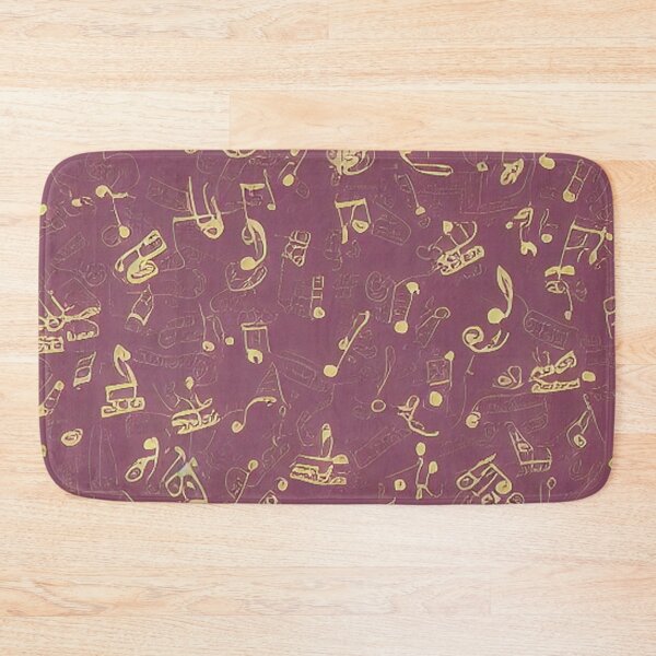 Item preview, Vintage old pink music notes patterns designed and sold by Artbellachi.
