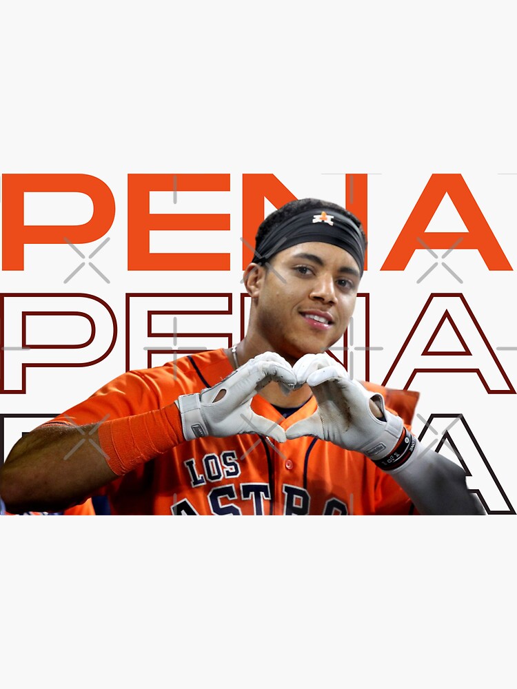 Jeremy Pena Heart Houston Astros Baseball Glossy Sticker Vinyl 