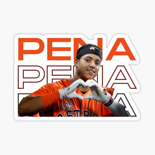 Jeremy Pena Houston Astros Homerun Baseball Glossy Sticker 