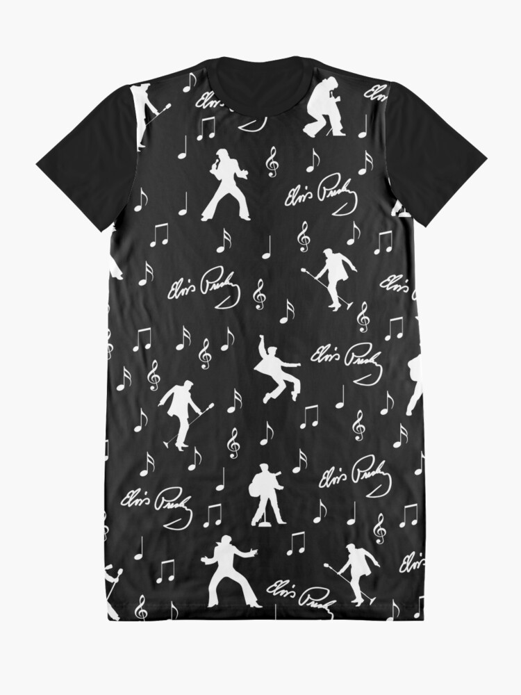Alternate view of Elvis Presley pattern Graphic T-Shirt Dress