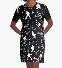 Elvis Presley pattern Graphic T-Shirt Dress