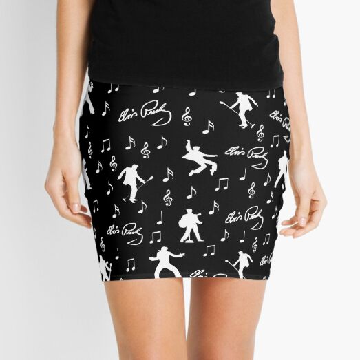 Elvis Presley pattern Mini Skirt