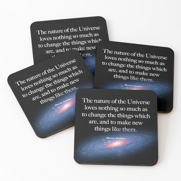 Item preview, Marcus Aurelius Quote - Universe Is Change designed and sold by FunGuru.