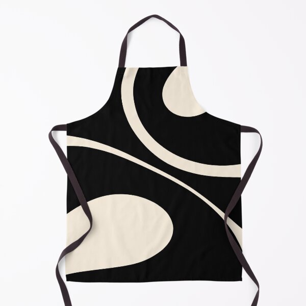 Item preview, Modscape Minimalist Abstract in Black and Almond Cream designed and sold by kierkegaard.