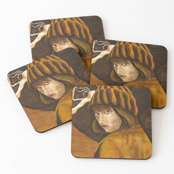 Item preview, "Girl in Brown and Gold" original signed acrylic painting on canvas designed and sold by Michael Arnold.