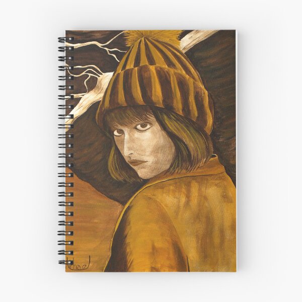 Item preview, "Girl in Brown and Gold" original signed acrylic painting on canvas designed and sold by Michael Arnold.