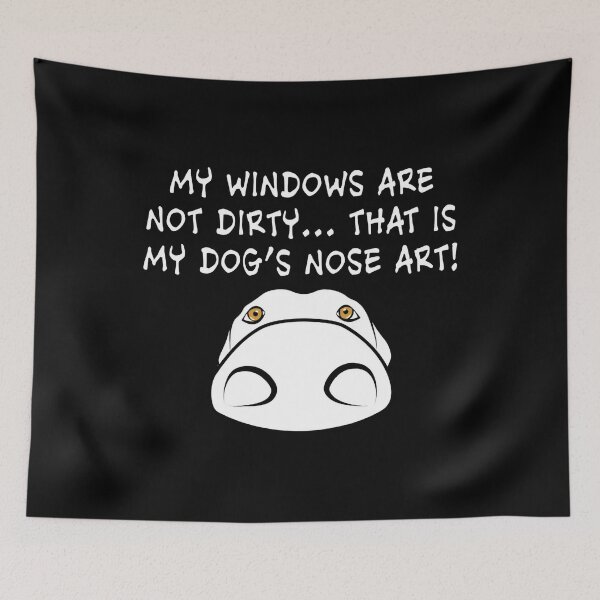 Item preview, Dog Nose Art on Windows designed and sold by sharatnombon.