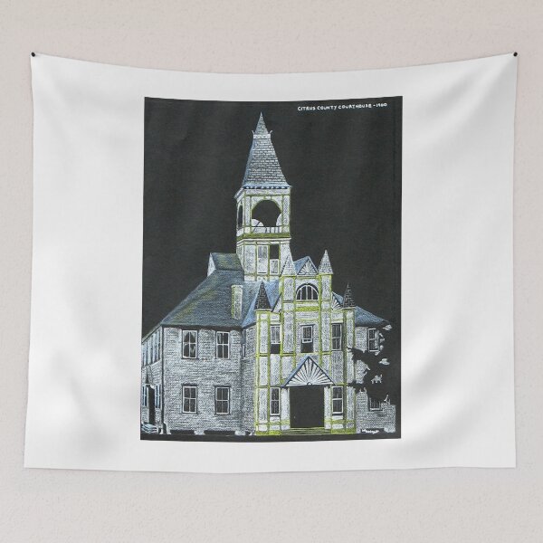Item preview, "Citrus County Courthouse 1900" original signed drawing designed and sold by Michael Arnold.