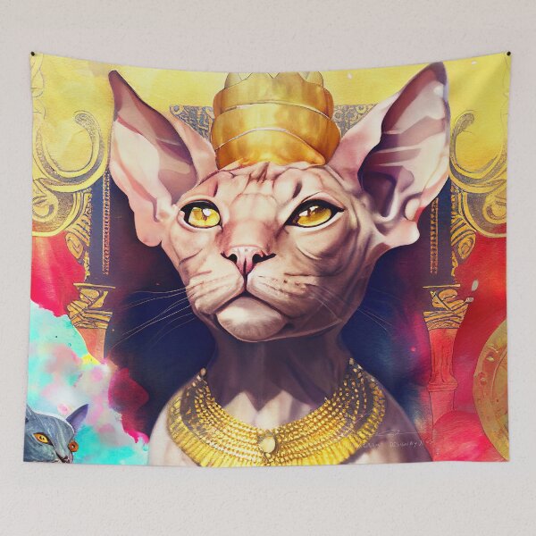 Item preview, king sphynx cat designed and sold by Jenslemmens.