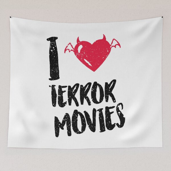 Item preview,  I love terror movies. Cinema fans gift. designed and sold by paulo silveira.