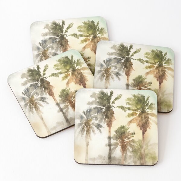 Item preview, watercolor palm trees designed and sold by Jenslemmens.