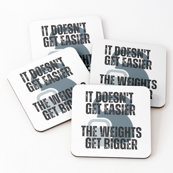Item preview, It doesn't get easier the weights get bigger  - Exercise designed and sold by PellSilversmith.