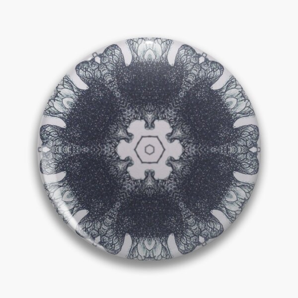 Item preview, 4420 - Monochrome Gothic Ink Kaleidoscope Design designed and sold by 44scarab.