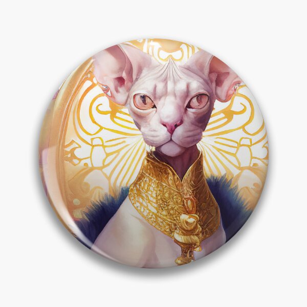 Item preview, sphynx cat watercolor designed and sold by Jenslemmens.