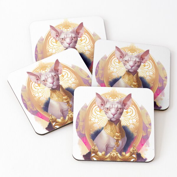 Item preview, sphynx cat watercolor designed and sold by Jenslemmens.