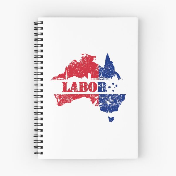 Item preview, Labor Party with Canberra Skyline and Australian Map designed and sold by Manoroma.
