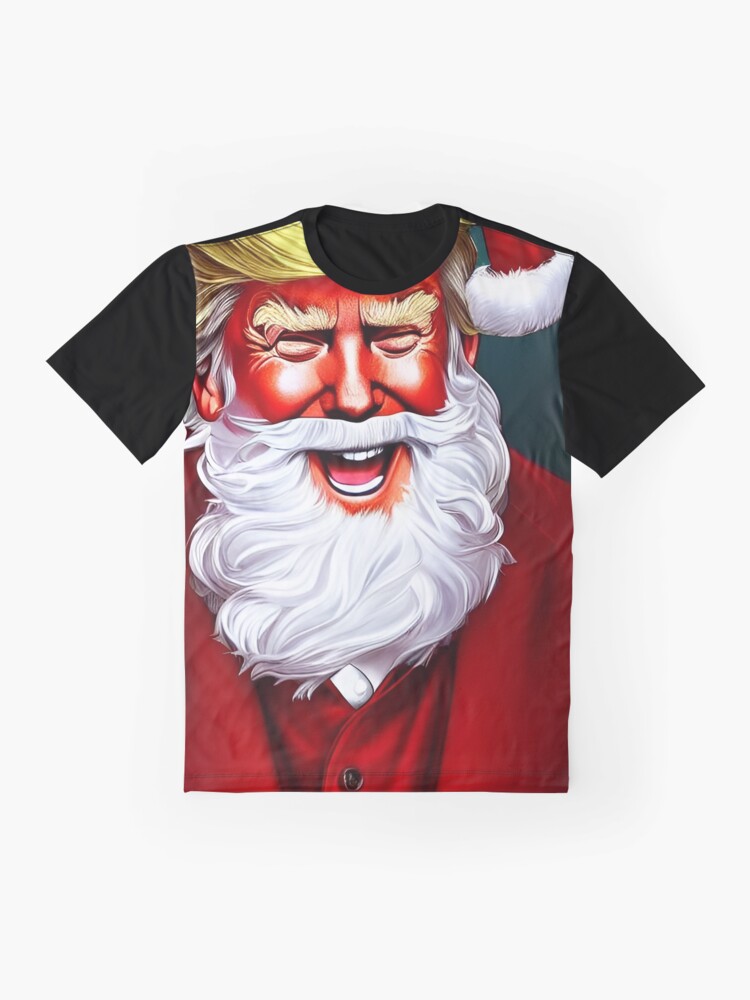 Donald Trump Christmas T Shirt Funny MAGA santa hat gift tee 