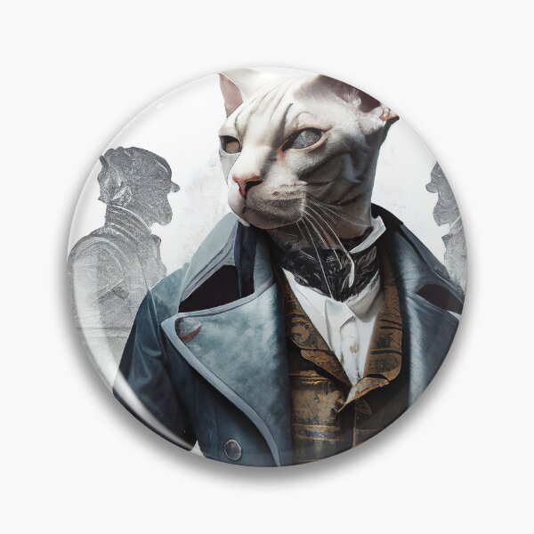 Item preview, detective gato esfinge designed and sold by Jenslemmens.