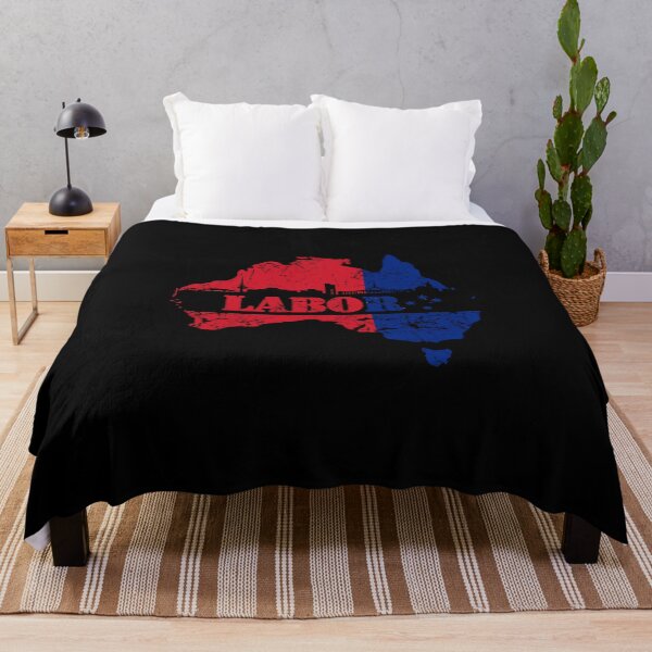 Item preview, Labor Party with Canberra Skyline and Australian Map in Black designed and sold by Manoroma.
