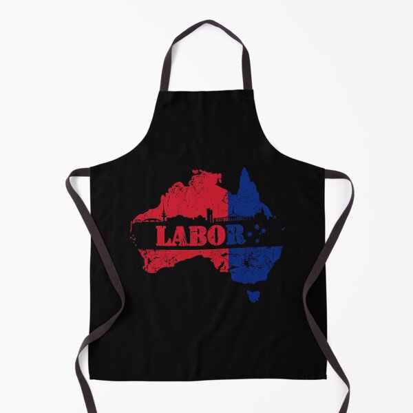 Item preview, Labor Party with Canberra Skyline and Australian Map in Black designed and sold by Manoroma.