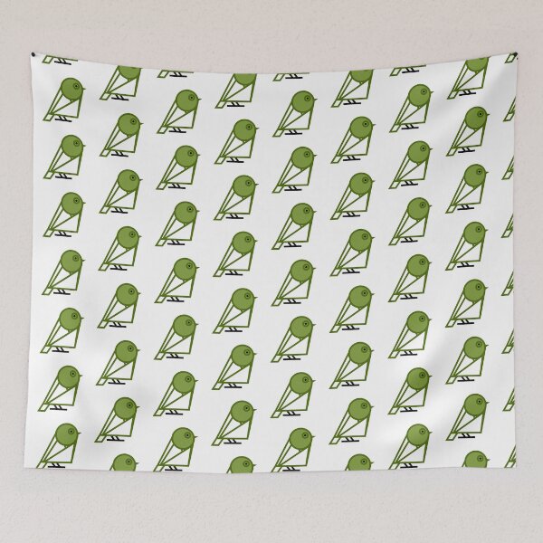 Item preview, Birdopolis Geometrical Bird Aloe Vera Green designed and sold by Pixel4Art.