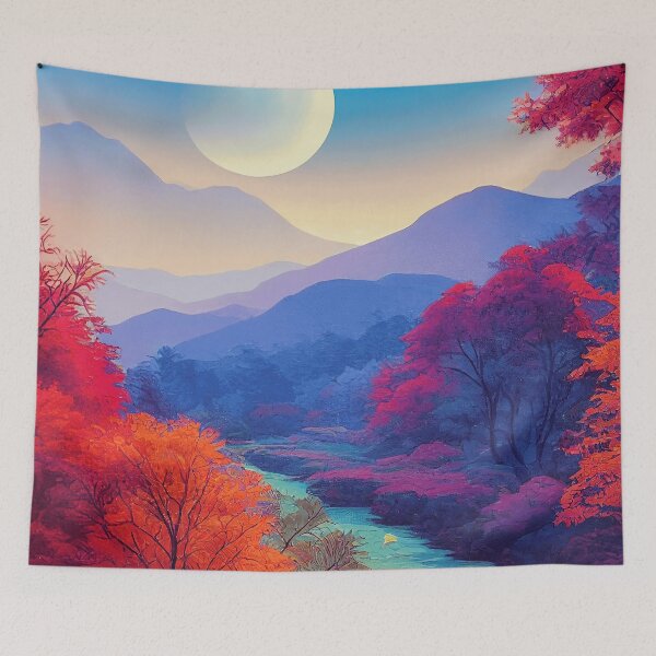Item preview, River and Trees , Beautiful Painting designed and sold by mariavision.