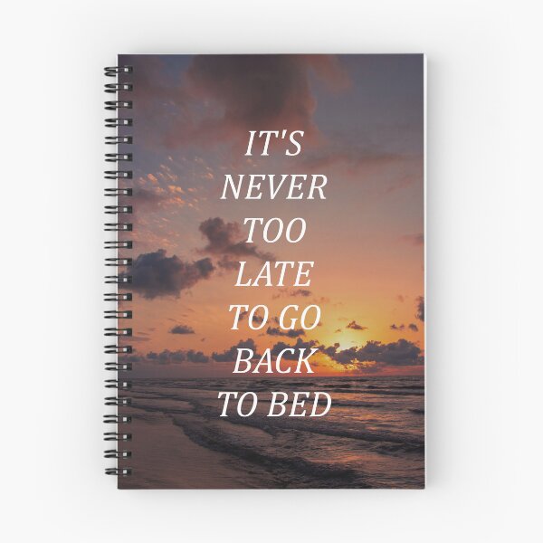Item preview, It's never too late to go back to bed designed and sold by RetroCave.