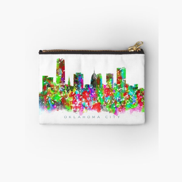 Item preview, Oklahoma City, Oklahoma Skyline Watercolor Painting designed and sold by InkistPrints.