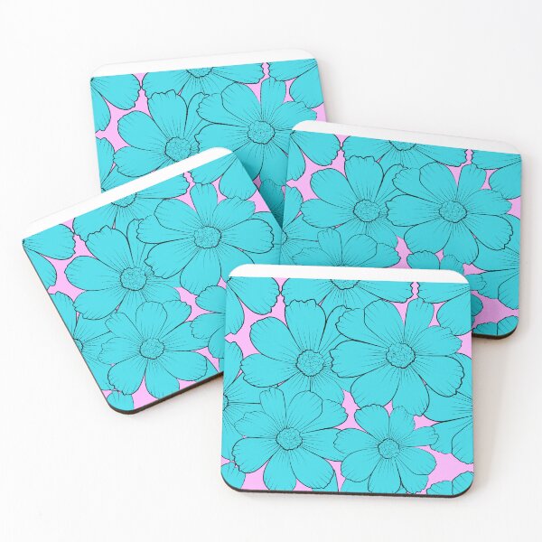 Item preview, blue pink flowers  designed and sold by Igmir.