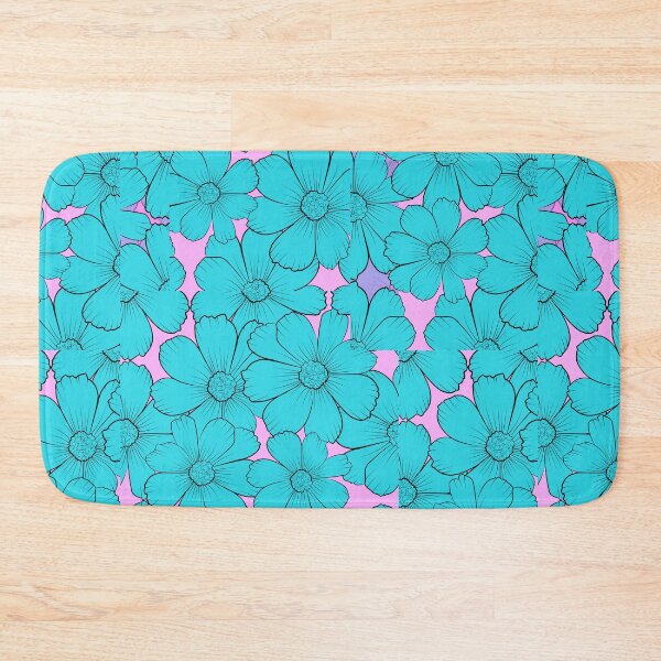 Item preview, blue pink flowers  designed and sold by Igmir.