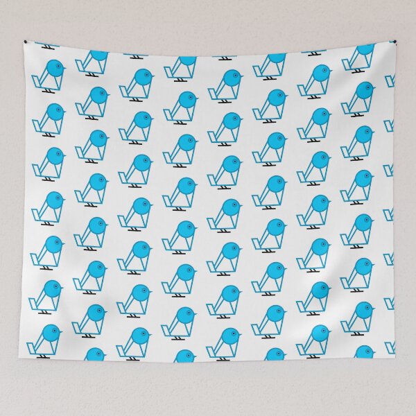 Item preview, Birdopolis Geometrical Bird Amazon Alexa Blue designed and sold by Pixel4Art.