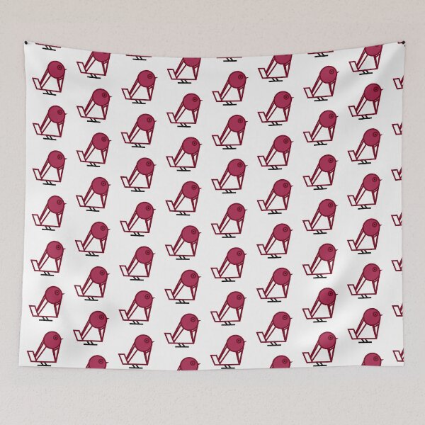 Item preview, Birdopolis Geometrical Bird Amaranth Purple designed and sold by Pixel4Art.