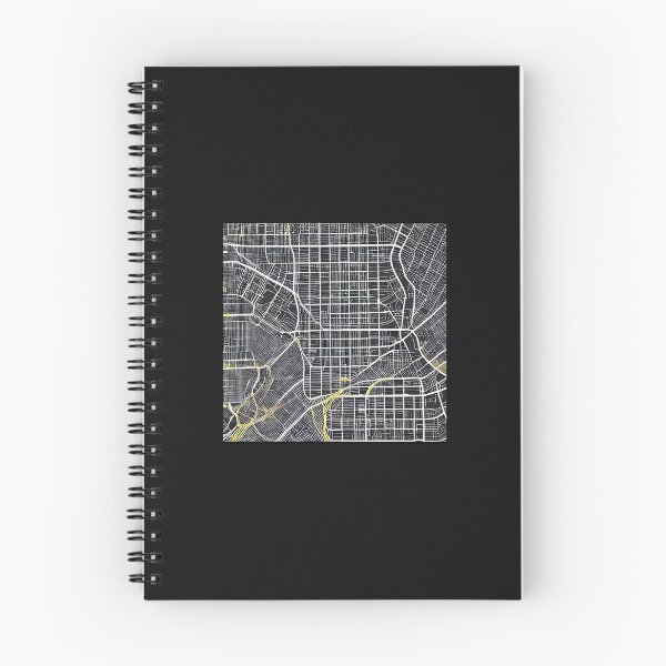 Item preview, Black, white and yellow map designed and sold by taylaphotos.