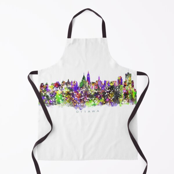 Item preview, Ottawa, Canada Skyline Watercolor Painting designed and sold by InkistPrints.