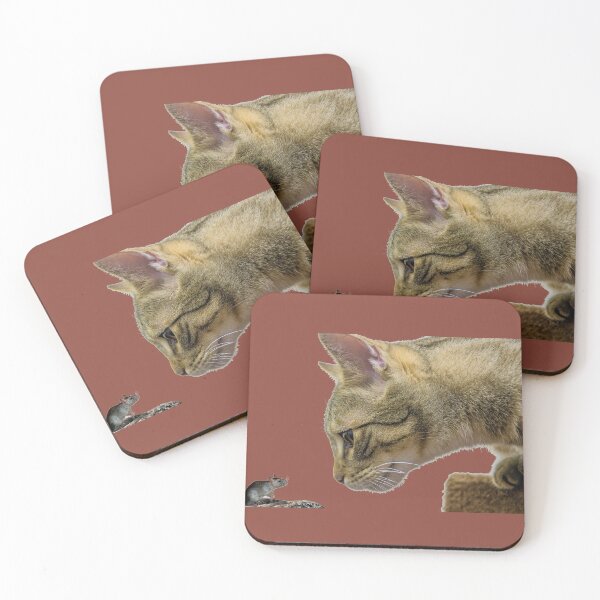 Item preview, Christmas Cat Closeup And A Mouse. designed and sold by DiensDesign.