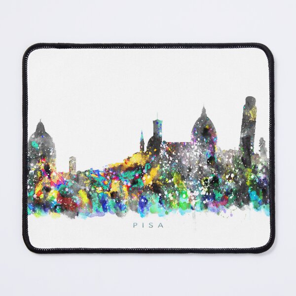 Item preview, Pisa, Italy Skyline Watercolor Painting designed and sold by InkistPrints.