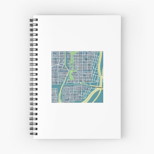 Item preview, Teal and Yellow city map designed and sold by taylaphotos.