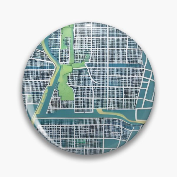 Item preview, Teal and Yellow city map designed and sold by taylaphotos.