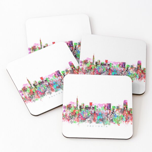 Item preview, Pretoria, South Africa Skyline Watercolor Painting designed and sold by InkistPrints.