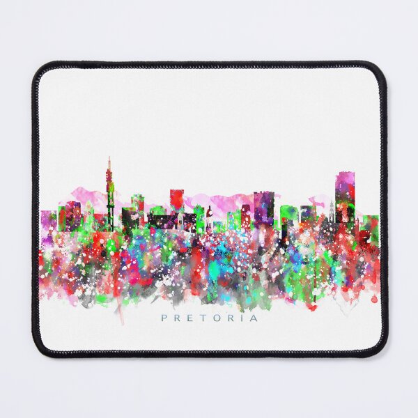 Item preview, Pretoria, South Africa Skyline Watercolor Painting designed and sold by InkistPrints.