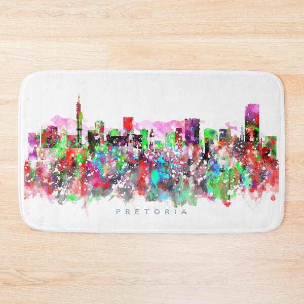 Item preview, Pretoria, South Africa Skyline Watercolor Painting designed and sold by InkistPrints.